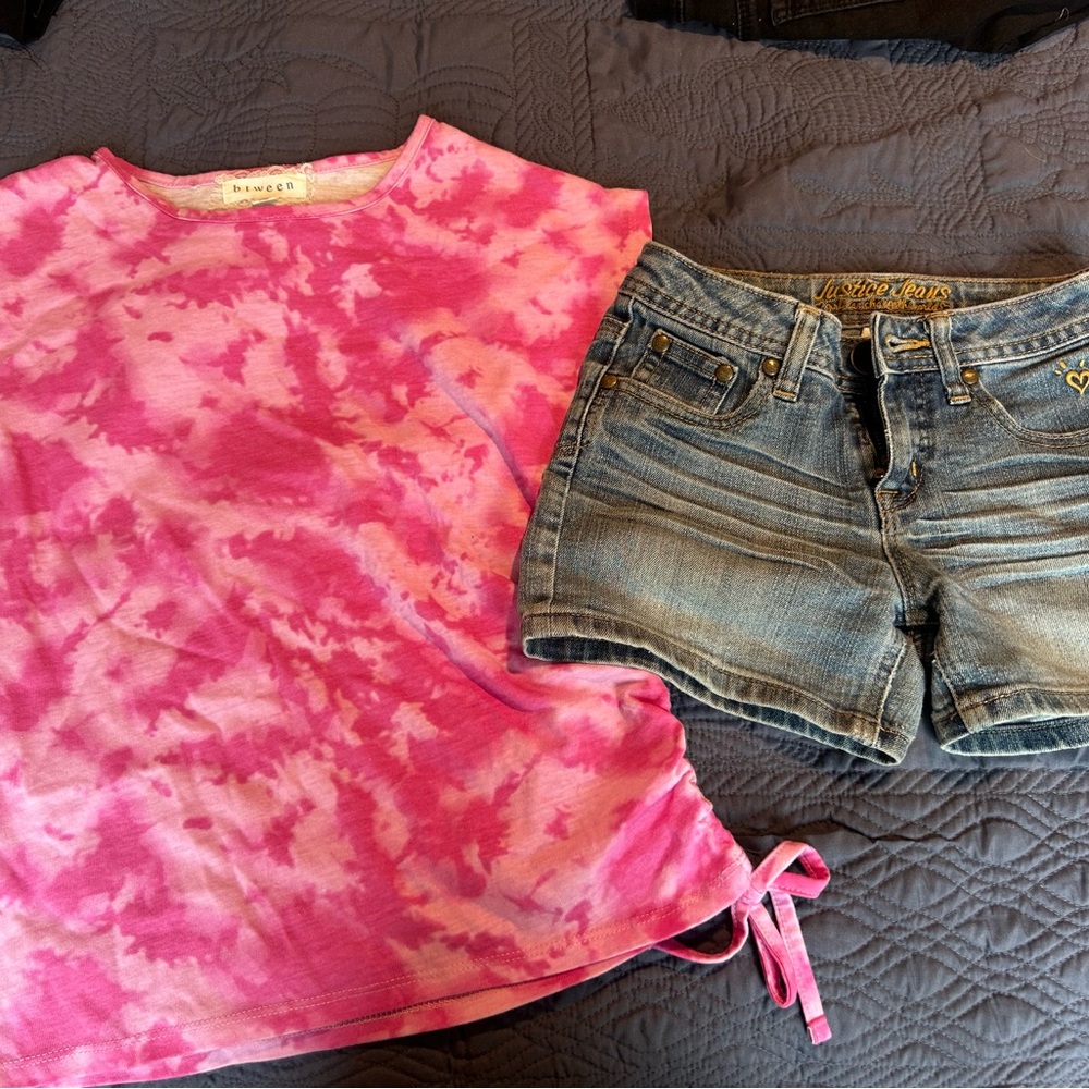 Pink Tie-Dye Kids Shirt by Knox Rose
